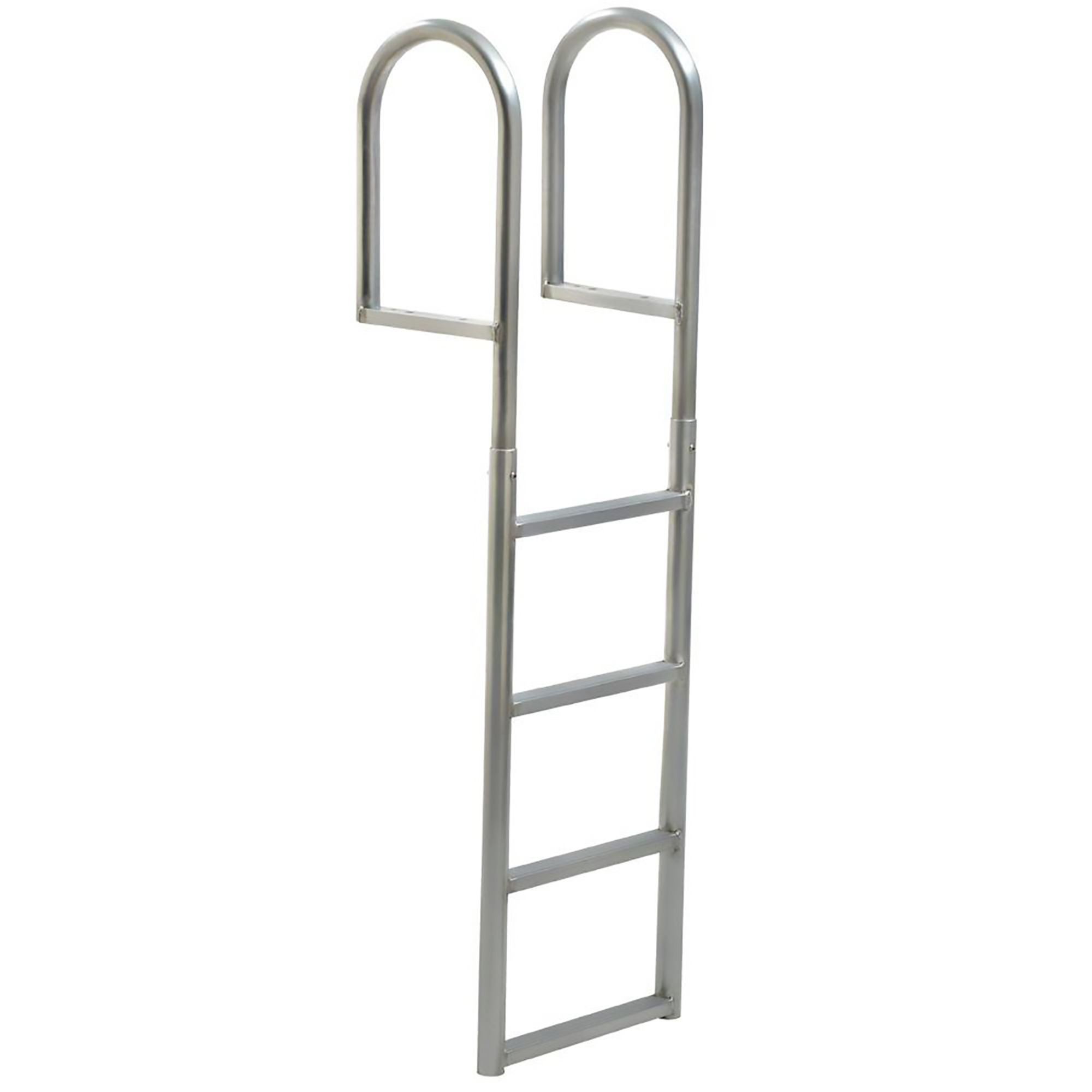 Tommy Docks 4-Step Aluminum Dock Ladder - 70.5in. Height, 20in. Width, 750-Lb. Capacity, Skid-Resistant, Model# TD-10259
